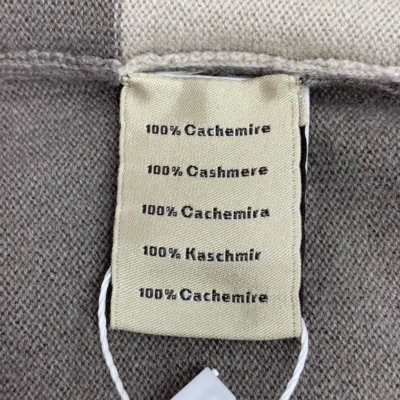 IM0278 Hermes Hermes color-blocked pig nose full-print cashmere hooded drawstrin - Picture 6 of 8